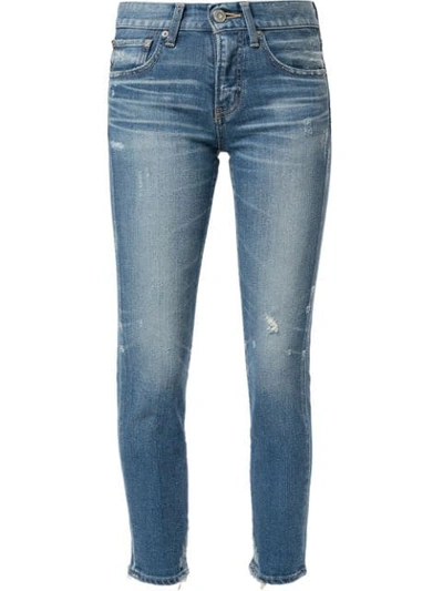 Shop Moussy Vintage Velma Skinny Jeans In Blue