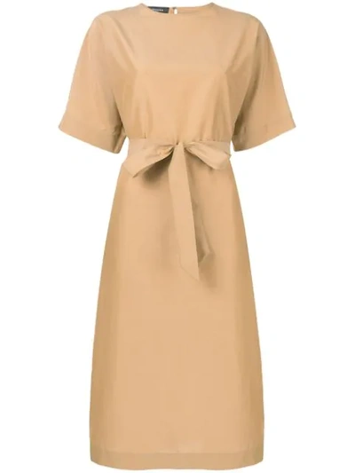 Shop Rochas Midi Dress In Brown
