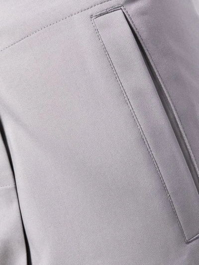 Shop 132 5. Issey Miyake Cropped Buttoned Trousers In Grey