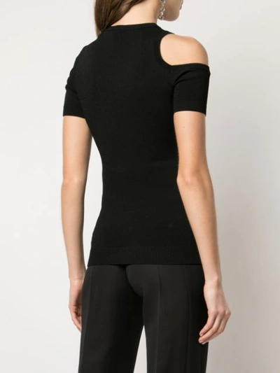 Shop N°21 Nº21 Cut-out Knitted Top - Black