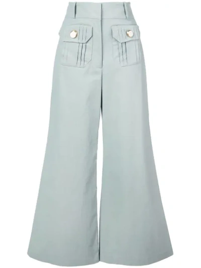 Shop Alexis Everette Trousers In Green