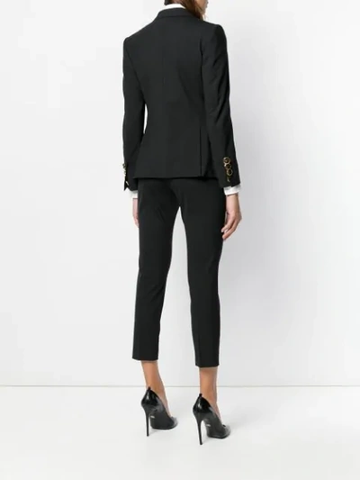 Shop Dsquared2 Button-embellished Suit In Black