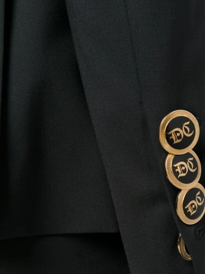 Shop Dsquared2 Button-embellished Suit In Black