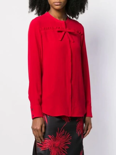 Shop N°21 Ruffle Trim Blouse In Red