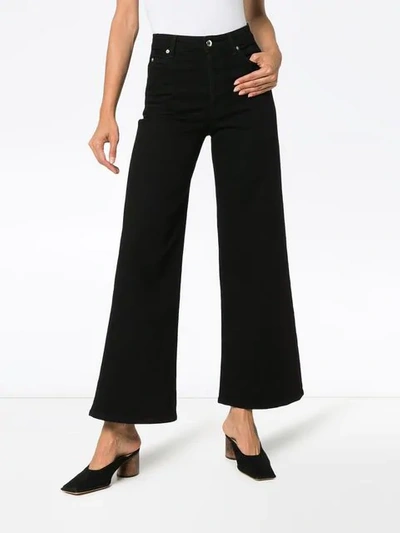 Shop Eve Denim Charlotte Wide Leg Jeans In Black