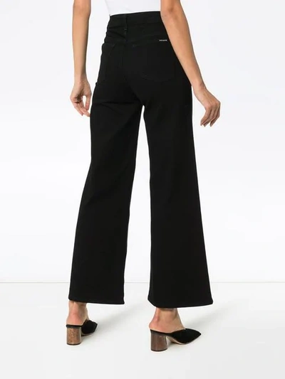 Shop Eve Denim Charlotte Wide Leg Jeans In Black