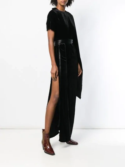Shop A.w.a.k.e. Asymmetric Maxi Dress - Black