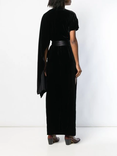 Shop A.w.a.k.e. Asymmetric Maxi Dress - Black