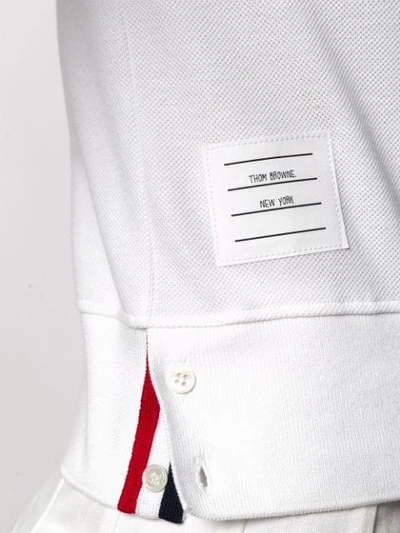 Shop Thom Browne Poloshirt Aus Baumwolle In White