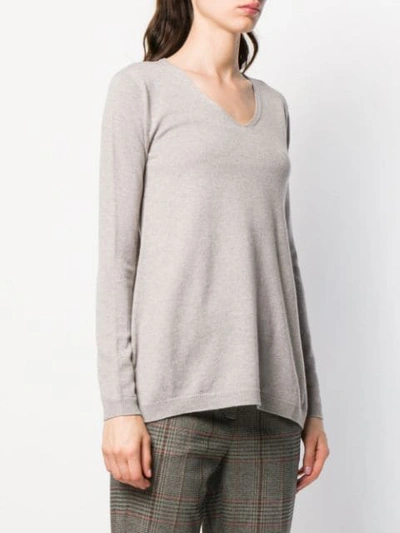 Shop Max Mara Cashmere Sweater In Neutrals