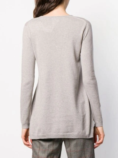 Shop Max Mara Cashmere Sweater In Neutrals