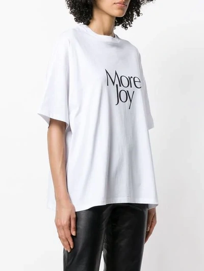 CHRISTOPHER KANE MORE JOY全棉T恤 - 白色