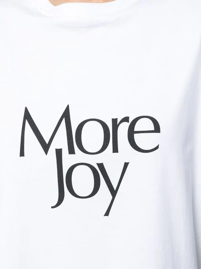 Shop Christopher Kane More Joy T-shirt In White