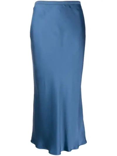 Shop Anine Bing Fitted Midi Skirt - Blue