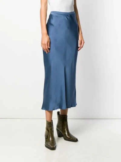 Shop Anine Bing Fitted Midi Skirt - Blue