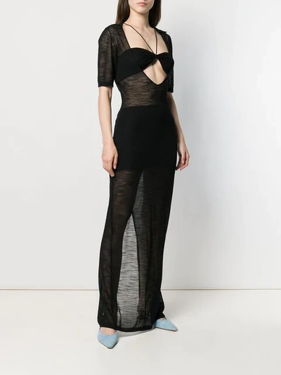 Shop Jacquemus La Robe Piana Longue Dress In Black