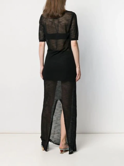 Shop Jacquemus La Robe Piana Longue Dress In Black