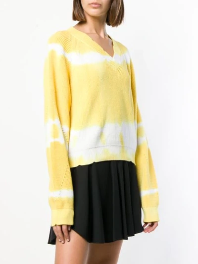 Shop Msgm Tie In Yellow