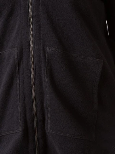 Shop Atm Anthony Thomas Melillo Hooded Zipped Cardigan In Black