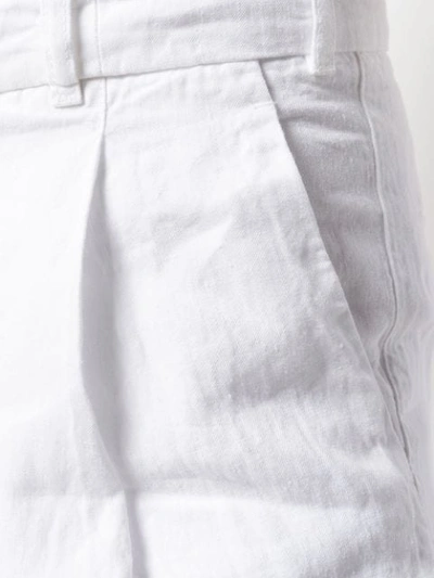 Shop Aspesi Wide-leg Trousers In White