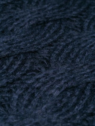Shop Prada Cable-knit Jumper In F0008 Bleu