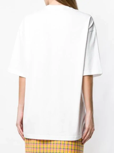 Shop Balenciaga Bb Mode T-shirt In White