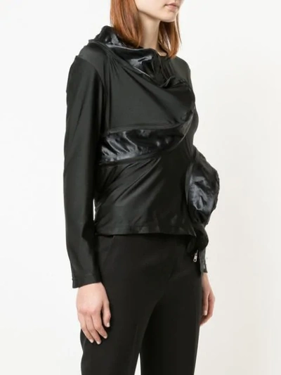 Shop Comme Des Garçons Asymmetric Zipped Top In Black