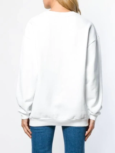 Shop 7 For All Mankind Logo Print Sweatshirt In White