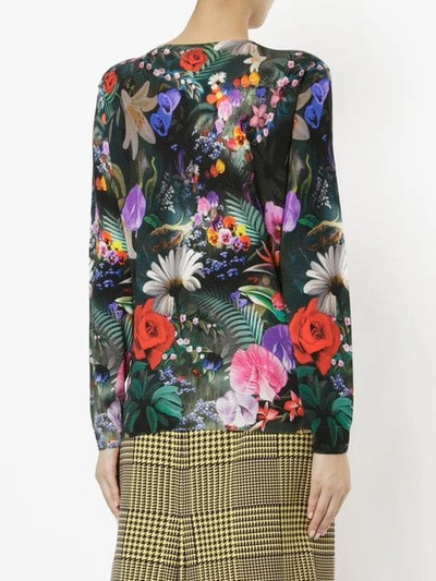 Shop Mary Katrantzou Rose Garden Print Sweater In Multicolour
