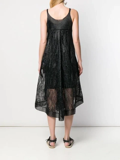 Shop Jil Sander Chunky Knit Dress In Black