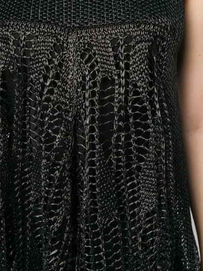 Shop Jil Sander Chunky Knit Dress In Black
