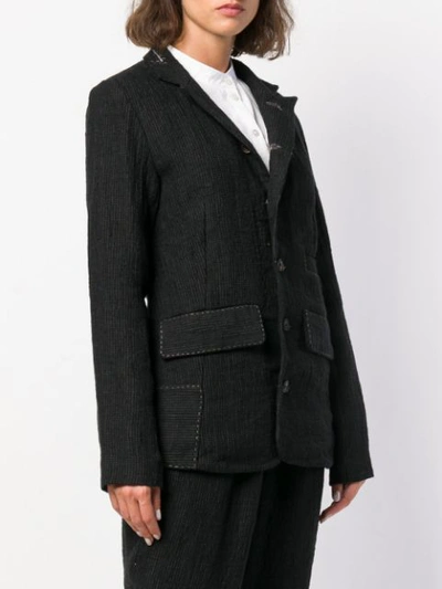 Shop Aleksandr Manamïs Long Sleeved Blazer - Black