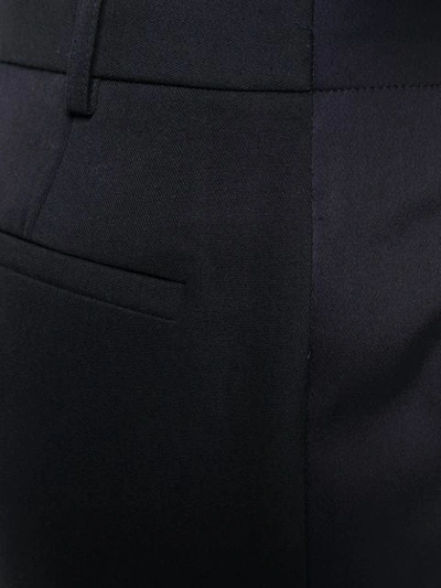 Shop Victoria Victoria Beckham Wide-leg Tailored Trousers In Blue