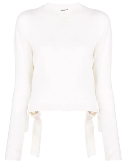 Shop Cashmere In Love Stella Cropped Jumper In White