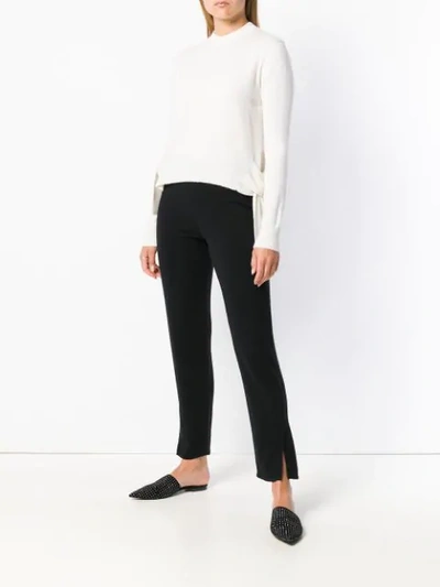 Cashmere In Love Stella Cropped Jumper In White