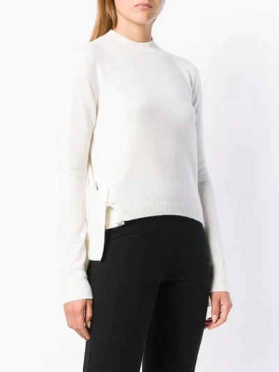 Shop Cashmere In Love Stella Cropped Jumper In White