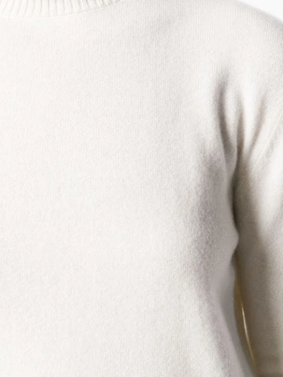 Cashmere In Love Stella Cropped Jumper In White