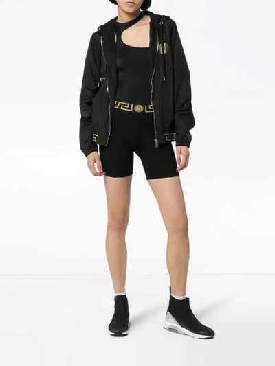 Shop Versace Medusa Cycling Shorts In Black