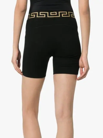 Shop Versace Medusa Cycling Shorts In Black