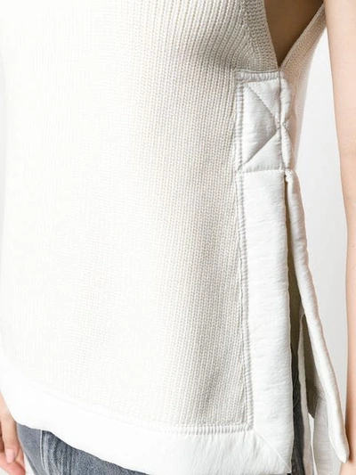 Shop Helmut Lang Knitted Vest In White