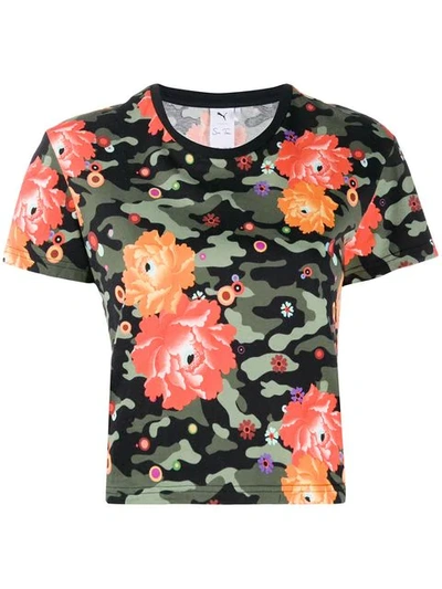 Shop Puma X Sue Tsai Camouflage T-shirt - Black