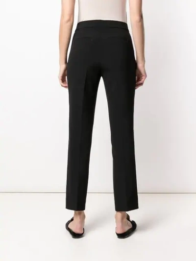 Shop Victoria Victoria Beckham Cropped Trousers In Black