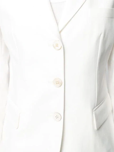 Shop Alberto Biani Slim-fit Blazer In White