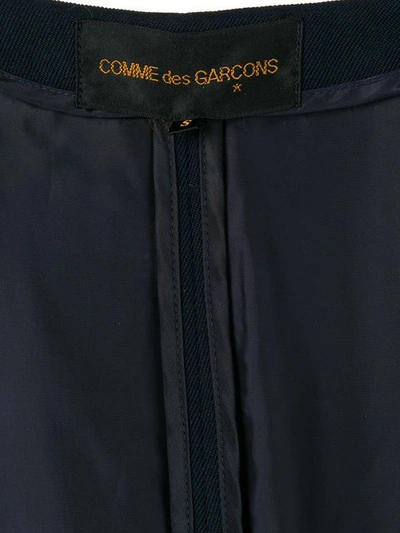 Pre-owned Comme Des Garçons Deconstructed Back Coat In Blue
