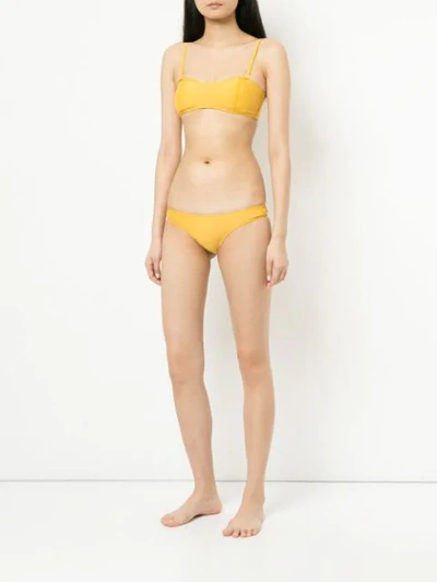 Shop Duskii Classic Bikini Briefs In Yellow