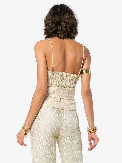 Shop Nanushka Nisha Camisole Top In Neutrals