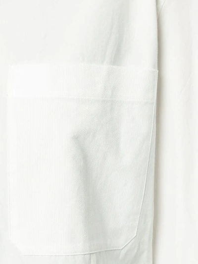 Shop Layeur Pointed Collar Shirt In White