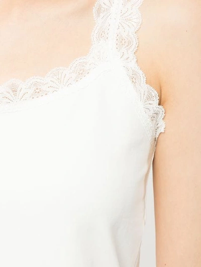 Shop Guild Prime Lace Trim Vest Top In White