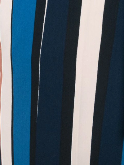 Shop Cambio Multi-stripe Cropped Trousers - Blue