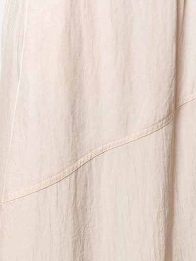 Shop Vince Pleat Detail Midi Skirt In Neutrals